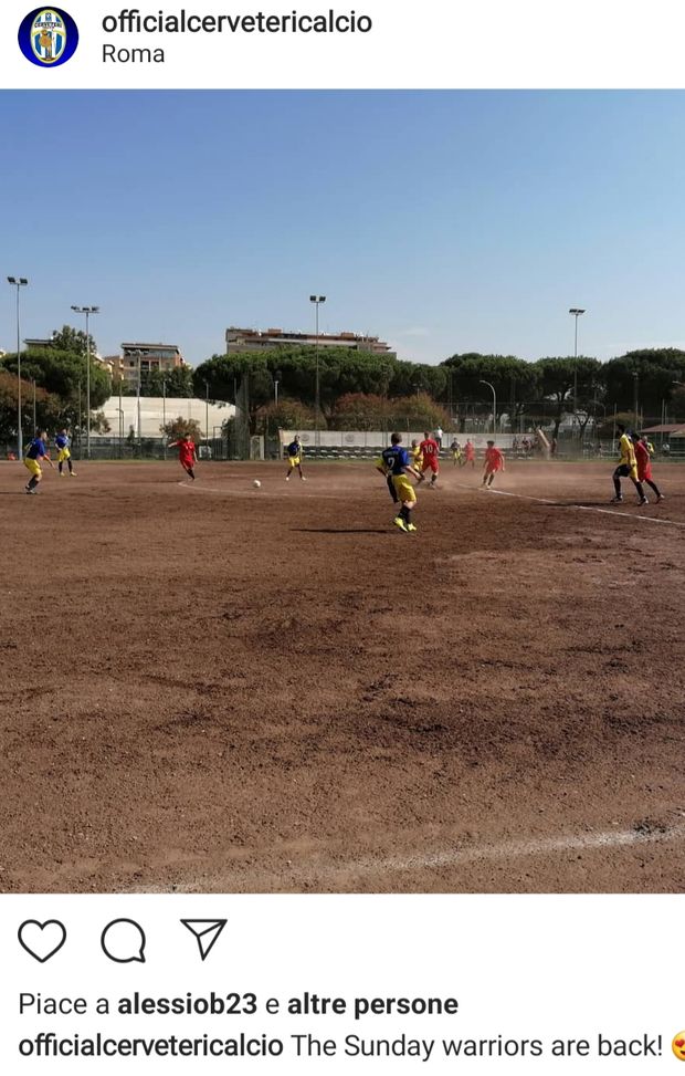 Il profilo ufficiale Instagram del Cerveteri parla di "Sunday Warriors", poi il derby va male e il presidente chiede scusa.... Il profilo ufficiale Instagram del Cerveteri parla di "Sunday Warriors", poi il derby va male e il presidente chiede scusa....