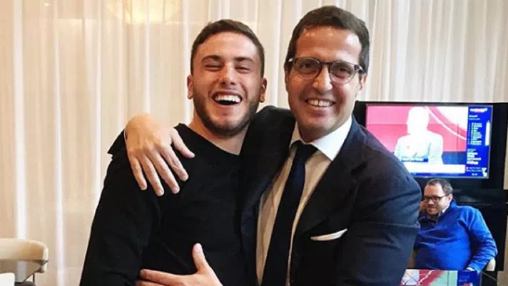 Davide Calabria e il procuratore Alessandro Lucci, foto Instagram Lucci