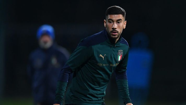 FLORENCE, ITALY - NOVEMBER 10: Mattia Zaccagni looks onduring an Italy Training Session at Centro Tecnico Federale di Coverciano on November 10, 2020 in Florence, Italy. (Photo by Claudio Villa/Getty Images) Lazio, Zaccagni e l’alternanza con Pedro: titolare o no, non fossilizzatevi - immagine 1
