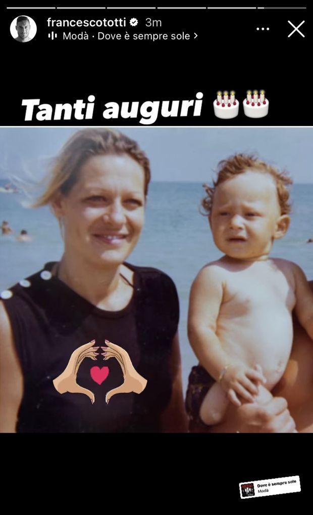 Totti: gli auguri e l’emozionante dedica a Fiorella: “Buon compleanno mamma”- immagine 2
