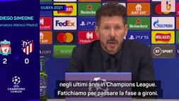 VIDEO Atletico Madrid, Simeone vede già il Milan: “Servirà una grande gara”