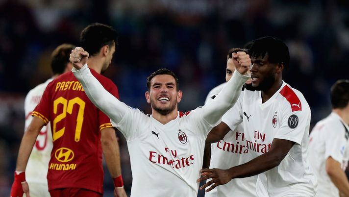 Theo Hernandez in Roma-Milan, Getty Images