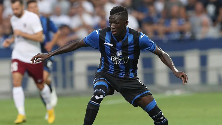 REGGIO NELL'EMILIA, ITALY - JULY 26:  Musa Barrow of Atalanta BC in action during the Europa League Second Qualifying Round match between Atalanta BC and FK Sarajevo at Mapei Stadium - Citta' del Tricolore on July 26, 2018 in Reggio nell'Emilia, Italy.  (Photo by Marco Luzzani/Getty Images) 