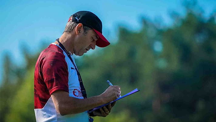 Il tecnico del Milan Marco Giampaolo a Milanello, @acmilan 