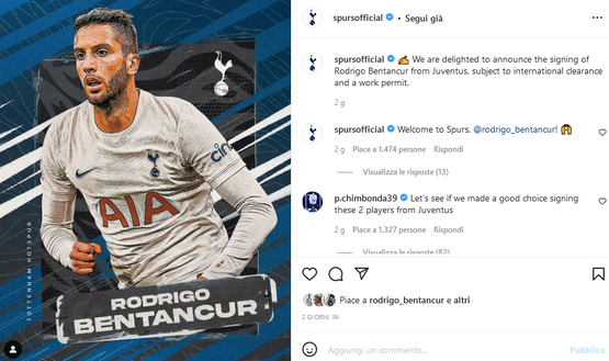 Tottenham, ecco Bentancur: “Conte vuole il 150% da noi. Sono pronto”- immagine 2