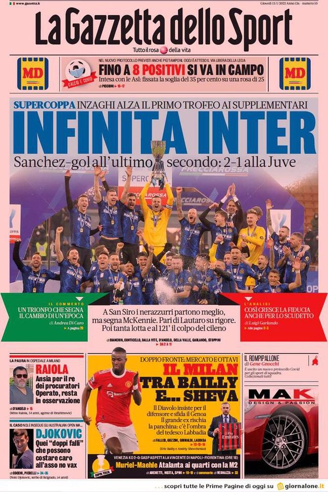 BUONGIORNO CITTACELESTE – LE PRIME PAGINE DEI PRINCIPALI QUOTIDIANI SPORTIVI – GUARDA - immagine 1