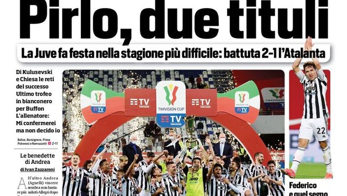 Prima Pagina, Corriere dello Sport: “Pirlo, due tituli. Immobile-Cairo, indaga la Procura. Inter, nuovo socio con il 31%” Prima Pagina, Corriere dello Sport: “Pirlo, due tituli. Immobile-Cairo, indaga la Procura. Inter, nuovo socio con il 31%”