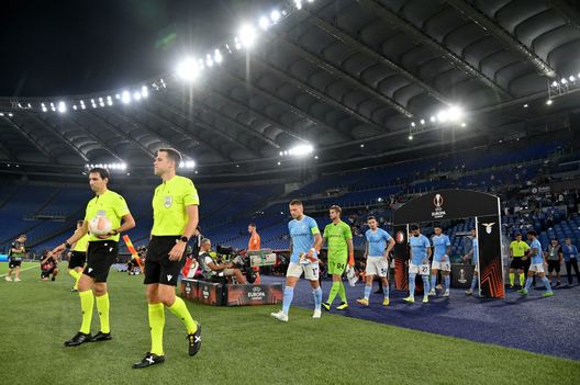 L'ingresso in campo della Lazio in Europa League L'ingresso in campo della Lazio in Europa League