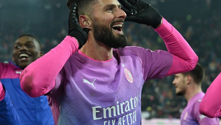 Olivier Giroud AC Milan News Udinese-Milan