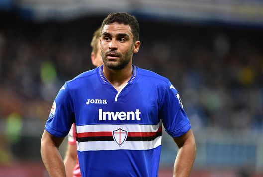  GENOA, GE - OCTOBER 22: Gregoire Defrel of Sampdoria during the Serie A match between UC Sampdoria and US Sassuolo at Stadio Luigi Ferraris on October 22, 2018 in Genoa, Italy. (Photo by Paolo Rattini/Getty Images) 