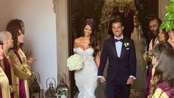 VIDEO / Matrimonio glamour di Filipa e Cedric Soares a Lisbona: l’arrivo dei novelli sposi