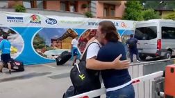VIDEO Dimaro, c’è anche Schwoch: che abbraccio con Starace