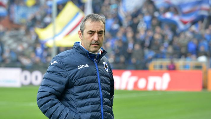 GENOA, GE - FEBRUARY 11: Marco Giampaolo head coach of Sampdoria during the serie A match between UC Sampdoria and Hellas Verona FC at Stadio Luigi Ferraris on February 11, 2018 in Genoa, Italy. (Photo by Paolo Rattini/Getty Images) 