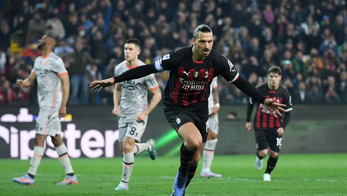 Zlatan Ibrahimovic AC Milan Udinese-Milan Serie A 2022-2023