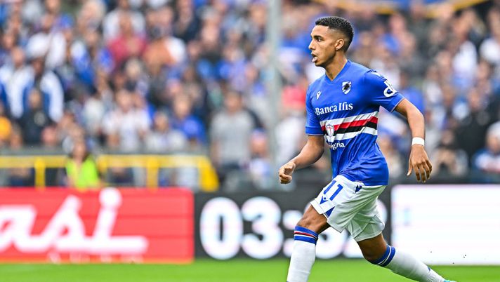 GENOA, ITALY - OCTOBER 02: Abdelhamid Sabiri of Sampdoria is seen in action during the Serie A match between UC Sampdoria and AC Monza at Stadio Luigi Ferraris on October 2, 2022 in Genoa, Italy. (Photo by Simone Arveda/Getty Images) Secolo XIX: “Sampdoria, il motivo per cui Stankovic non sta puntando su Sabiri” - immagine 1