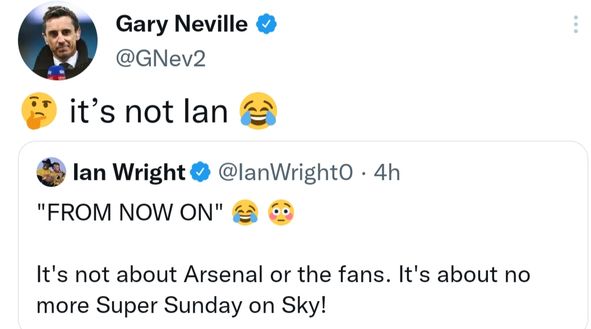 Derby di Londra rinviato, Gary Neville voleva giocare: lite social con Ian Wright- immagine 2