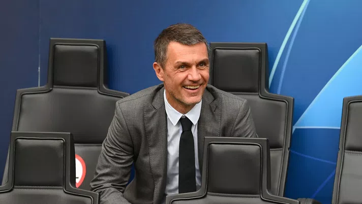 MILAN, ITALY - SEPTEMBER 14: Paolo Maldini of AC Milan attends before the UEFA Champions League group E match between AC Milan and Dinamo Zagreb at Giuseppe Meazza Stadium on September 14, 2022 in Milan, Italy. (Photo by Claudio Villa/AC Milan via Getty Images)