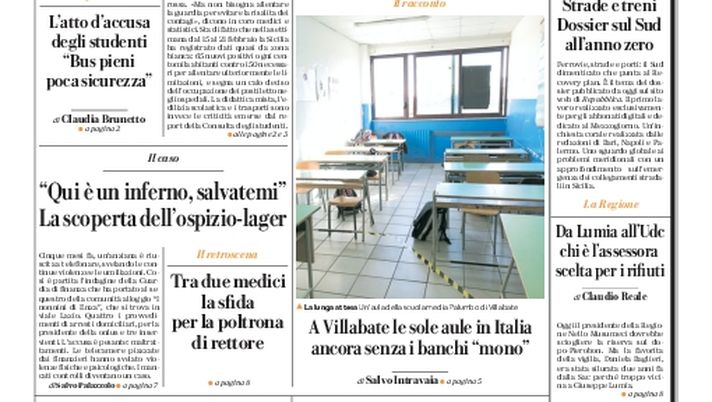 Prima Pagina, La Repubblica-Palermo: “Sicilia quasi da zona bianca, ma per i prof niente vaccino”  Prima Pagina, La Repubblica-Palermo: “Sicilia quasi da zona bianca, ma per i prof niente vaccino”