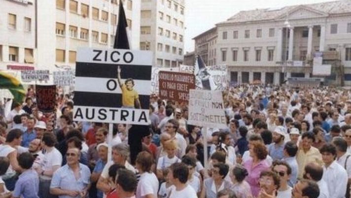 DDD Story – Il grande Zico e il derby fra Italia e…Austria ZICO UDINE AUSTRIA