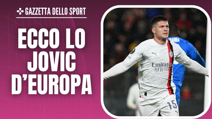 Luka Jovic AC Milan Rennes-Milan 3-2 Europa League 2023-2024