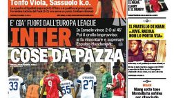 EDICOLA GDS – E’ già fuori dall’Europa League. Inter, cose da pazza
