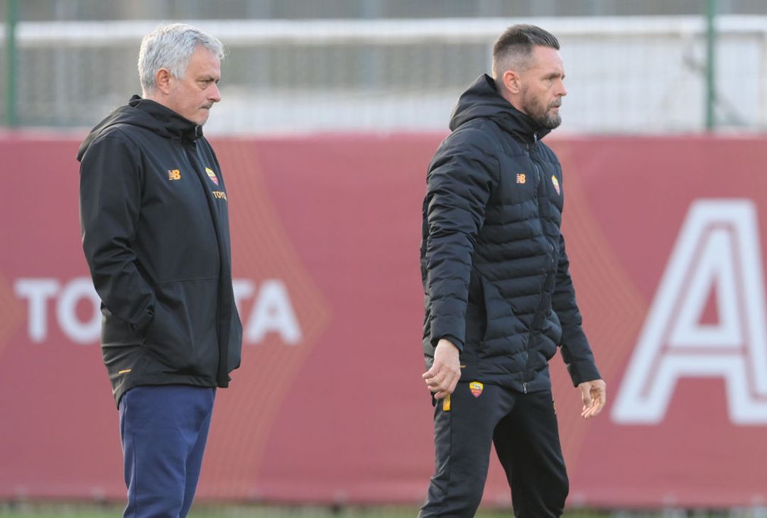 Trigoria, ripresa dopo Milan-Roma: gol di Solbakken. C’è Karsdorp – FOTO GALLERY - immagine 8