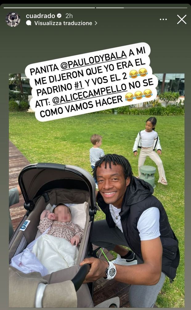 Cuadrado scherza con Dybala: “Sei il padrino 2”. La Joya risponde: “Non hai chance”- immagine 2