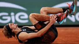 Zverev, l’infortunio e le urla di dolore al Roland Garros (VIDEO)