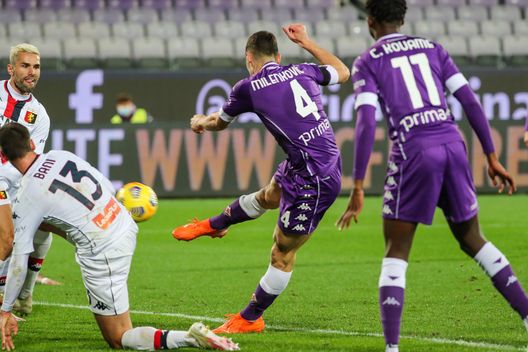 GERMOGLI PH: 7 DICEMBRE 2020 FIRENZE STADIO ARTEMIO FRANCHI SERIE A FIORENTINA VS GENOA NELLA FOTO GOL ESULTANZA MILENKOVIC GERMOGLI PH: 7 DICEMBRE 2020 FIRENZE STADIO ARTEMIO FRANCHI SERIE A FIORENTINA VS GENOA NELLA FOTO GOL ESULTANZA MILENKOVIC