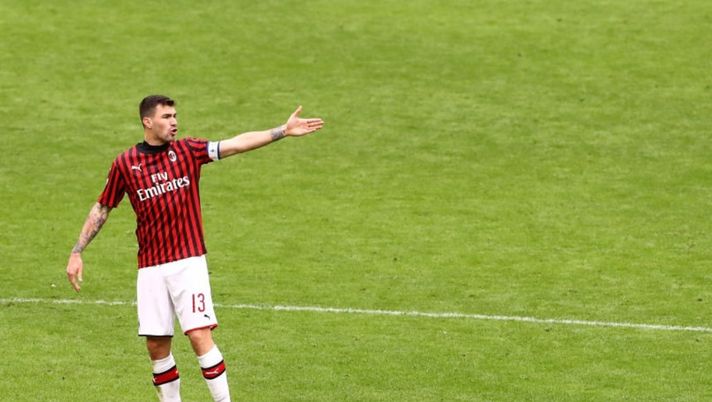 Alessio Romagnoli, difensore e capitano del Milan (credits: GETTY Images) 