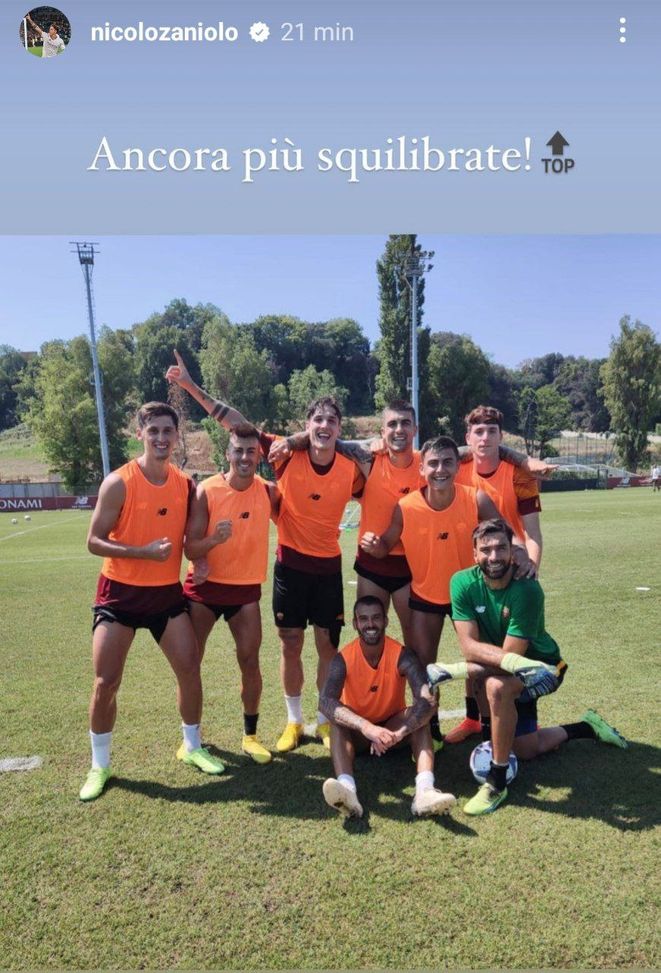Trigoria, Zaniolo vince ancora la partitella e scherza: “Squadre più squilibrate” - immagine 1