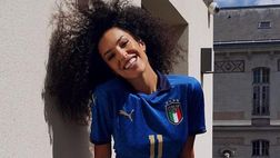 Lady Verratti con la maglia azzurra: “Chi sogna Francia-Italia in finale?”