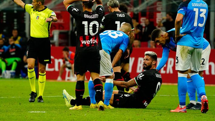 MILAN, ITALY - SEPTEMBER 18: Brahim Díaz of AC Milan reacts during the Serie A match between AC MIlan and SSC Napoli at Stadio Giuseppe Meazza on September 18, 2022 in Milan, Italy. (Photo by Pier Marco Tacca/AC Milan via Getty Images) Il Napoli sbanca San Siro e si conferma bestia nera del Milan - immagine 1