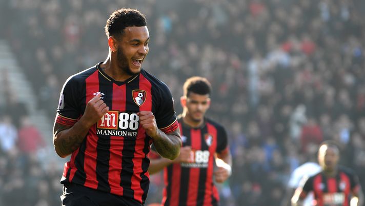 BOURNEMOUTH, ENGLAND - FEBRUARY 23:  Joshua King of AFC Bournemouth celebrates after scoring his team's first goal from the penalty spot during the Premier League match between AFC Bournemouth and Wolverhampton Wanderers at Vitality Stadium on February 23, 2019 in Bournemouth, United Kingdom.  (Photo by Mike Hewitt/Getty Images) 