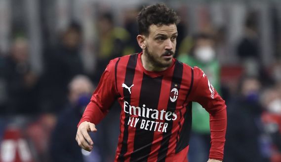 Alessandro Florenzi (difensore AC Milan) qui nel derby Milan-Inter 0-0 (Coppa Italia 2021-2022) | News (Getty Images) Alessandro Florenzi AC Milan derby Milan-Inter 0-0 Coppa Italia 2021-2022