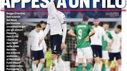 Prima Pagina, Corriere dello Sport: “Appesi a un filo. Italia agli spareggi”