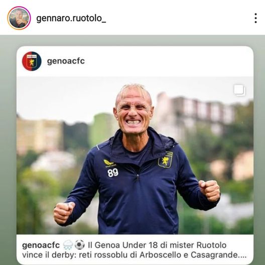 La grande festa di Ruotolo: il suo Genoa under 18 vince il primo derby stagionale- immagine 2