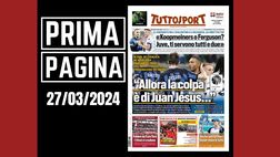 Prima pagina Tuttosport: “Allora la colpa è di Juan Jesus …”