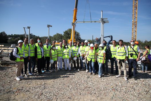 7 Settembre 2021 Bagno a Ripoli, cantiere Viola Park, visita della stampa. 7 Settembre 2021 Bagno a Ripoli, cantiere Viola Park, visita della stampa.