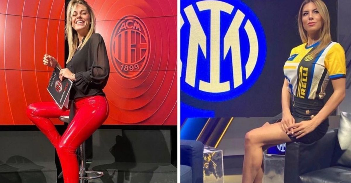 Milan e Inter TV, il derby degli Studios: Giorgia ed Eva, i tifosi si