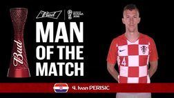 Mondiali, arriva anche il certificato ufficiale: Perisic eletto migliore in campo di Croazia-Inghilterra