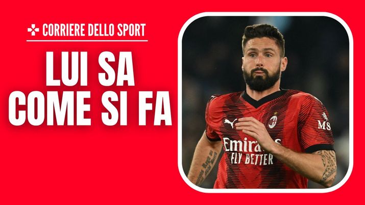 Milan-Slavia Praga Europa League 2023-2024 Giroud