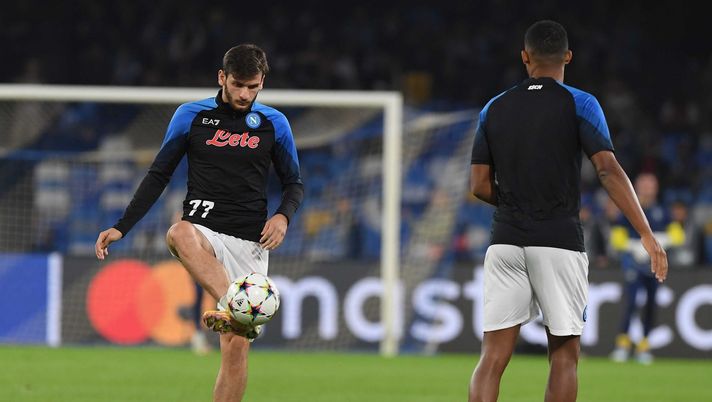 (Photo by SSC NAPOLI via Getty Images) spalletti kvaratskhelia