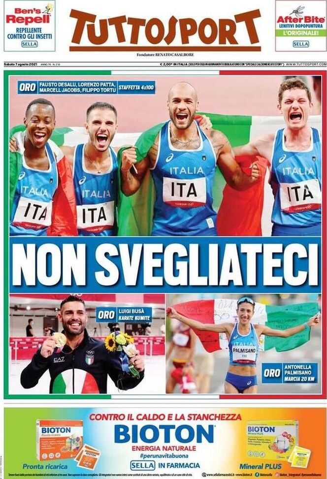 Prima Pagina, Tuttosport: &#8220;Non svegliateci!&#8221; 