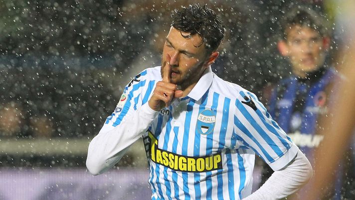 during the Serie A match between Atalanta BC and Spal at Stadio Atleti Azzurri d'Italia on November 5, 2017 in Bergamo, Italy. 