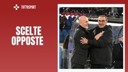 Milan-Lazio, Pioli contro Sarri: delle scelte agli opposti