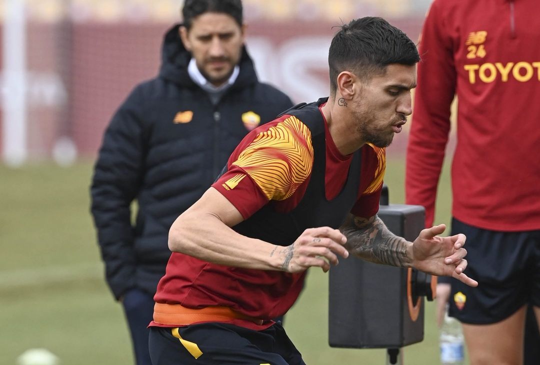 Roma, Pellegrini si allena in gruppo. Dybala a parte – FOTO GALLERY - immagine 20