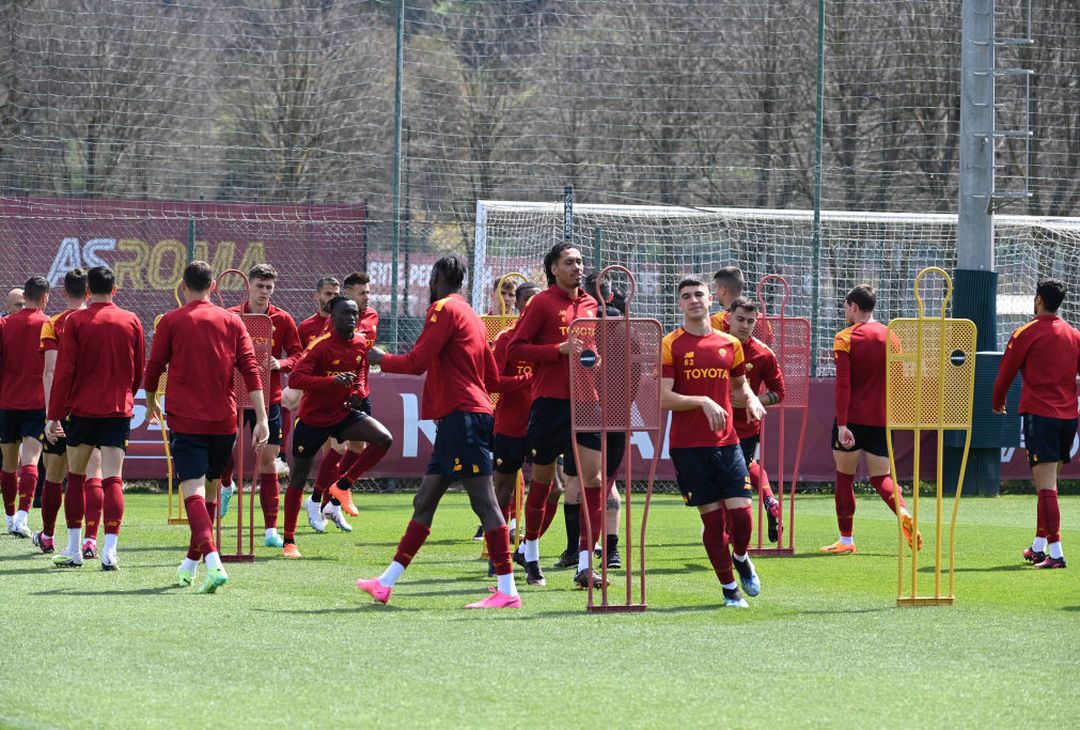 L’allenamento della Roma alla vigilia del match col Feyenoord – FOTO GALLERY - immagine 24