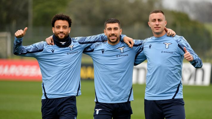Felipe Anderson Zaccagni e Marusic Felipe Anderson Zaccagni e Marusic