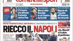 EDICOLA / CdS: Riecco il Napoli, Inter travolta: 2-0 in cinque minuti. Difesa in tilt